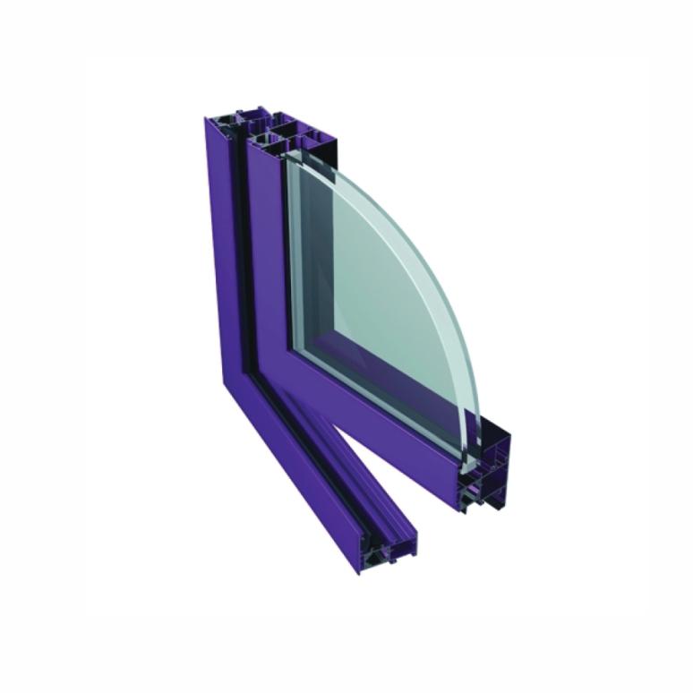 profil okien aluminiowych, przekrój okna aluminiowego